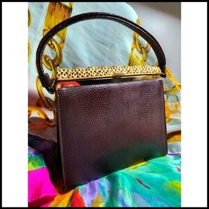 VTG 50's/60's Leather Cocktail Bag